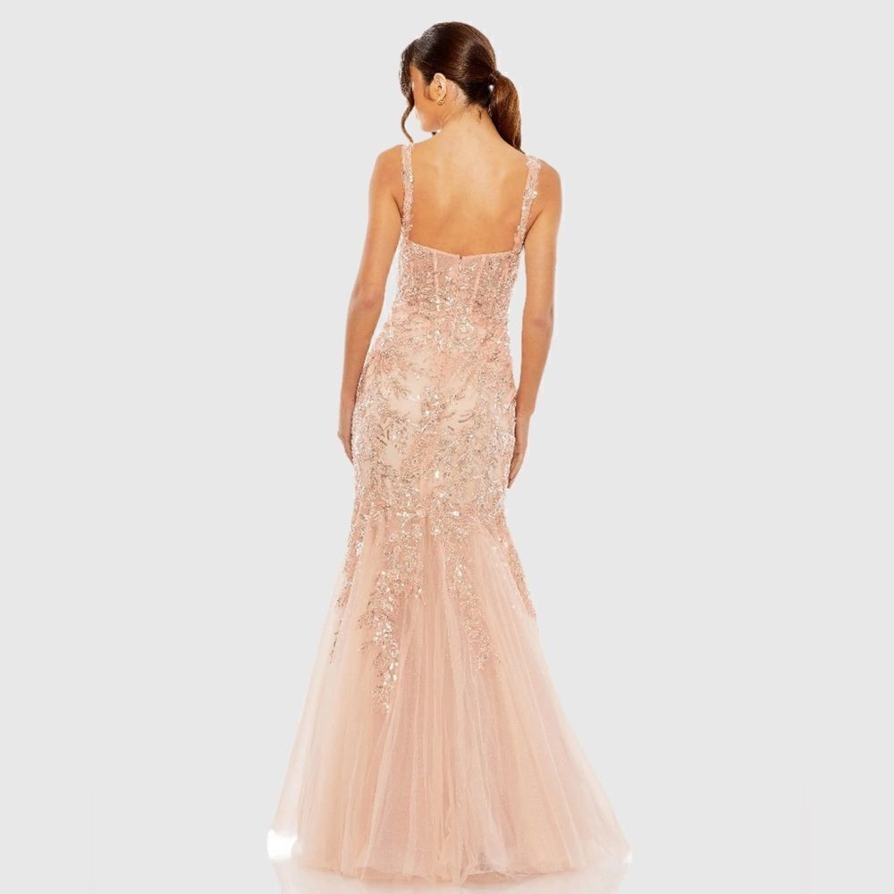 Mac Duggal 20559 Pink Corset Detailed Embellished Gown Dress - Picture 4 of 13